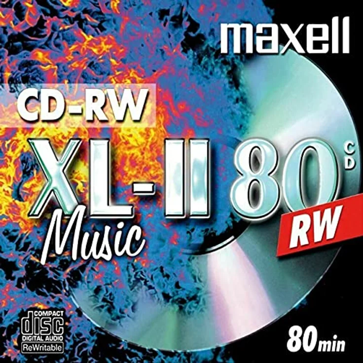 Maxell 624865 CD-RW 80 Rohlinge (speziel für Musik, 700MB, überschreibbar, 1er Jewelcase) – Bild 2