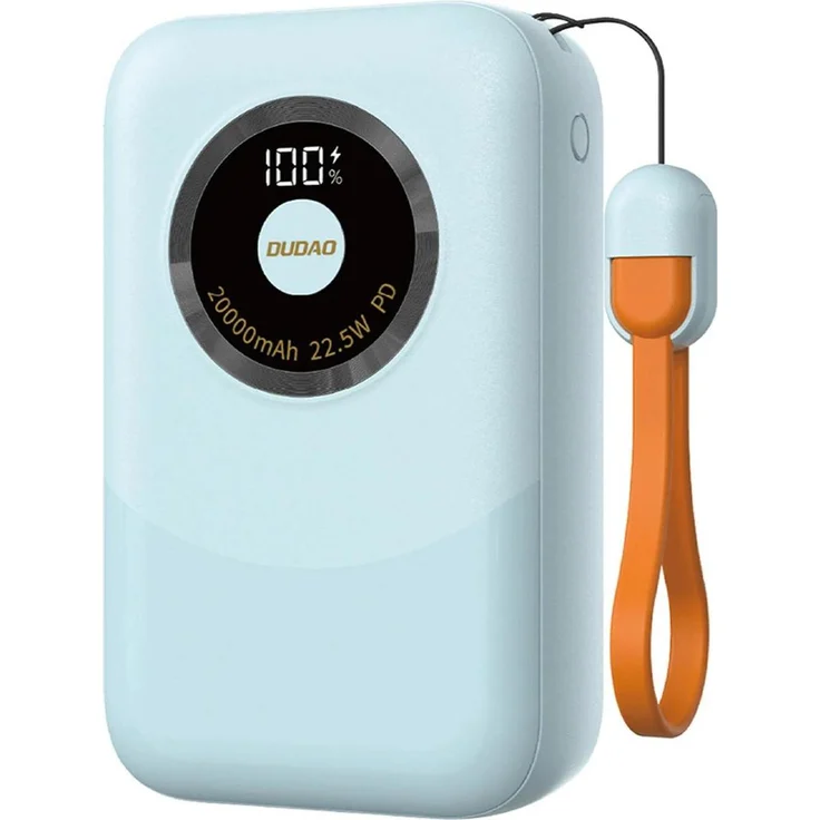 Dudao K21 Mini Powerbank 10000mAh, 22.5W mit USB-A / USB-C Anschlüssen, Blau