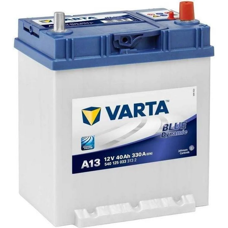 VARTA A13 Blue Dynamic 12V 40Ah 330A Autobatterie, ideal für Klein- und Mittelklassefahrzeuge, mit 7,50 Pfand – Bild 1