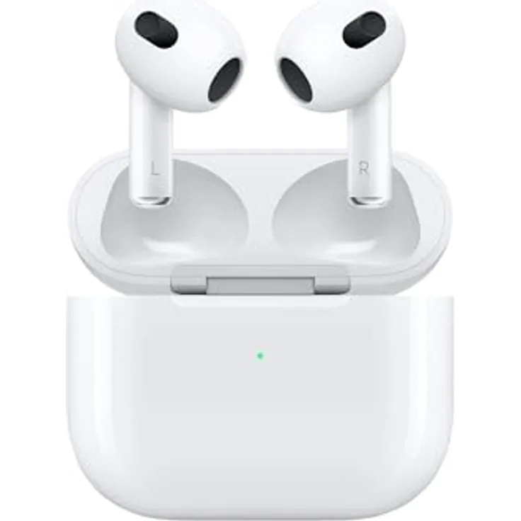 Apple AirPods (3rd generation), True Wireless Stereo (TWS) Kopfhörer mit Anruf- und Musiksteuerung, Weiß, inkl. Lightning Case