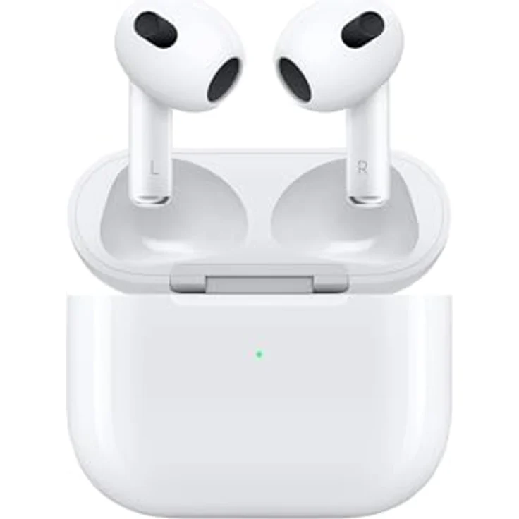Apple AirPods (3rd generation), True Wireless Stereo (TWS) Kopfhörer mit Anruf- und Musiksteuerung, Weiß, inkl. Lightning Case – Bild 1