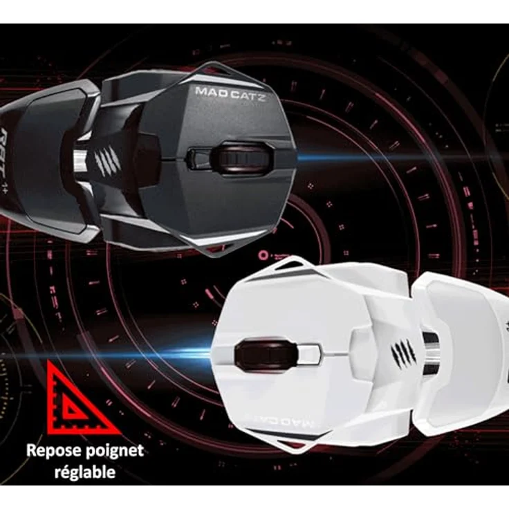 Mad Catz R.A.T. 1+ Maus rechts USB Typ-A Optisch 2000 DPI (MR01MCINBL000-0) – Bild 4