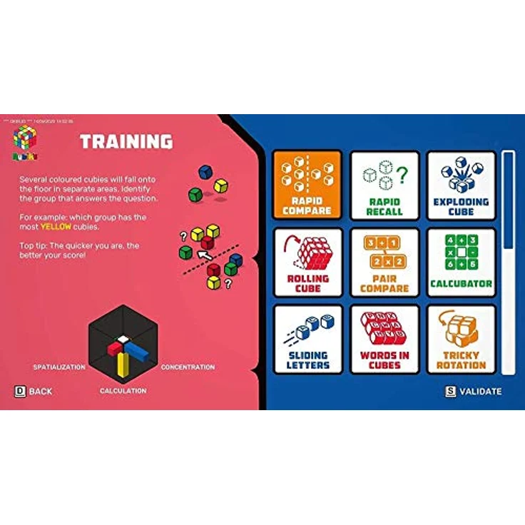 Maximum Games Professor Rubik's Brain Fitness, PS4-Games für strategisches Denk- und Familienspiel, bunte geometrische Herausforderung – Bild 5
