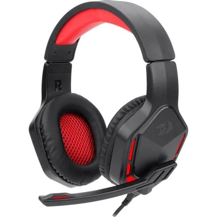Redragon Themis H220, Kabelgebundenes On-Ear-Gaming-Headset mit 50 mm Treibern, Mikrofon und Universeller Kabelfernbedienung, Schwarz