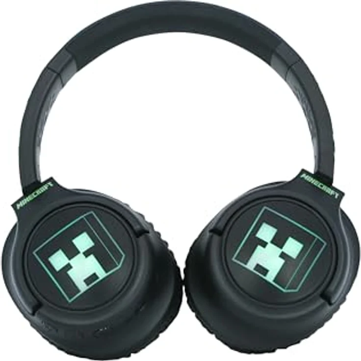 OTL Technologies Minecraft Faltbare kabellose Kopfhörer mit LED-Licht, Bluetooth 5.3, 50 Stunden Akkulaufzeit, leicht und bequem – Bild 4