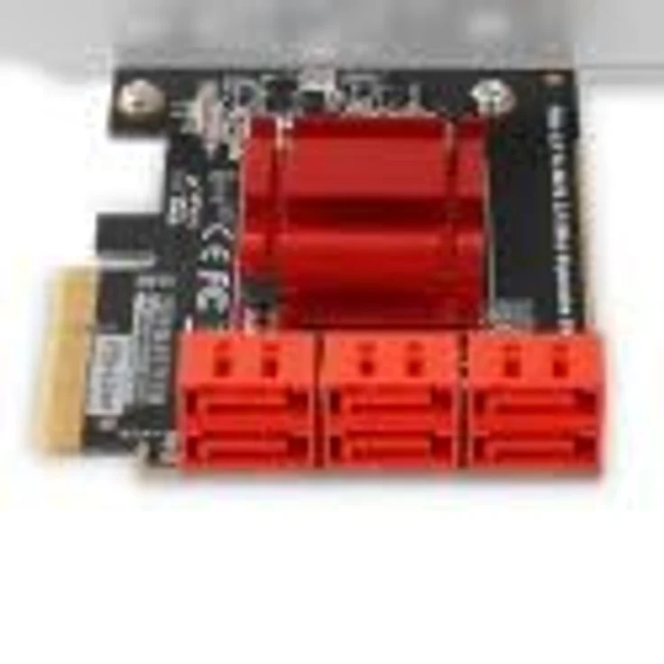 AXAGON PCES-SA6 Netzwerkkarte, Interne SATA Adapter, Marke - AXAGON, Farbe - Schwarz – Bild 3
