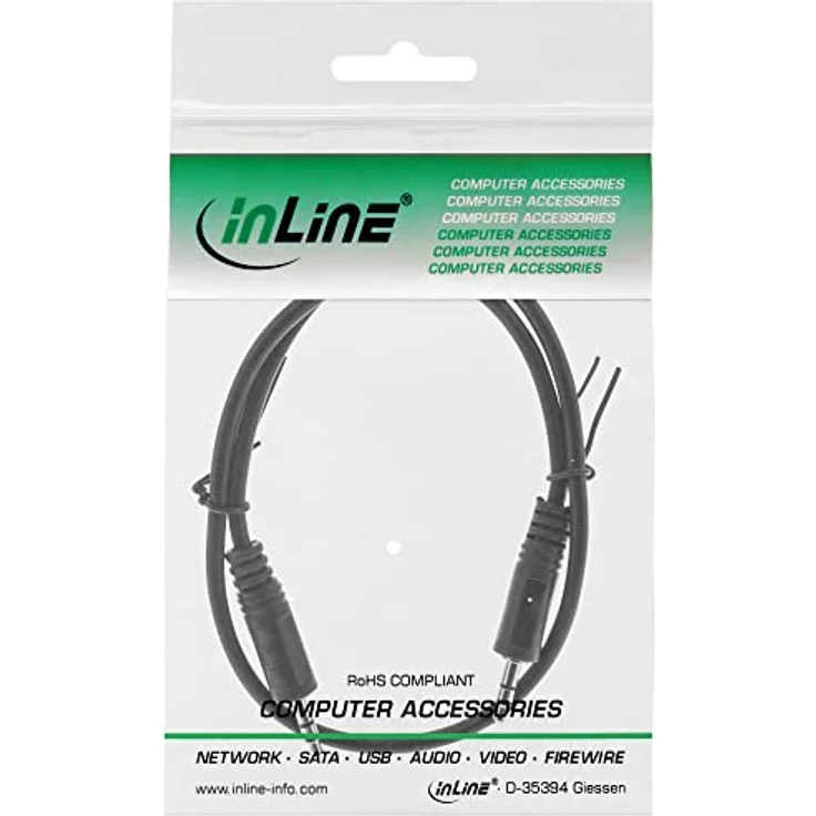 InLine 99932D Klinke Kabel, 3,5mm Stecker - Stecker, Stereo, 0,5m – Bild 3