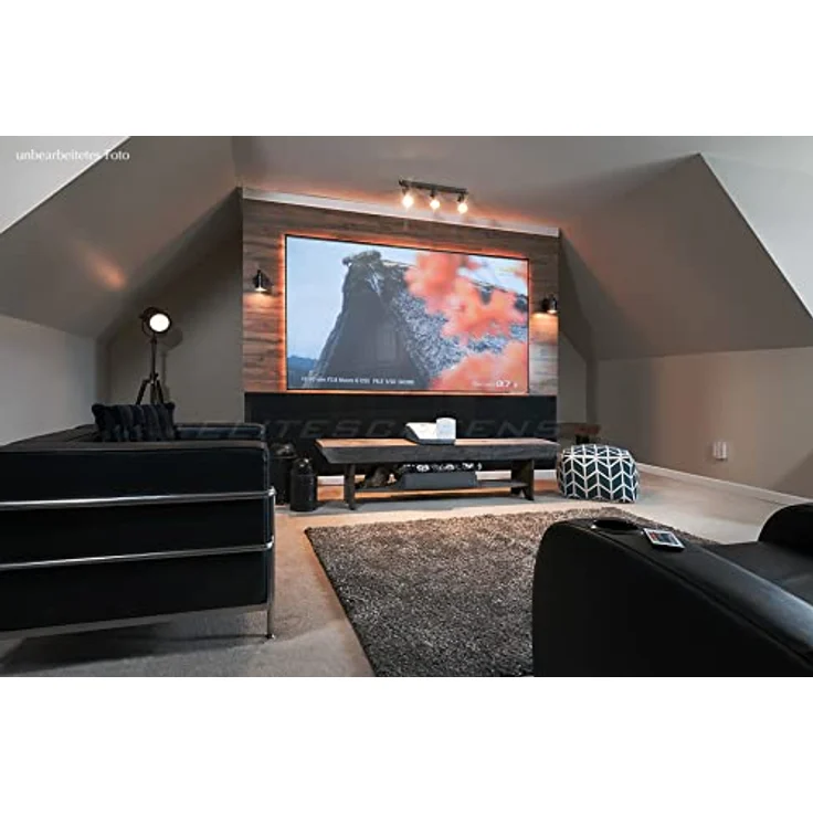 ELITE SCREENS AEON CLR geeignet für: Ultra Short Throw (UST) Projektoren / 16:9 Format/Leinwandmaterial CLR/Heimkino-Projektionswand für Ultrakurzdistanz Beamer (Bildgröße: 222 X 125 (100")) - Preisvergleich – Bild 3