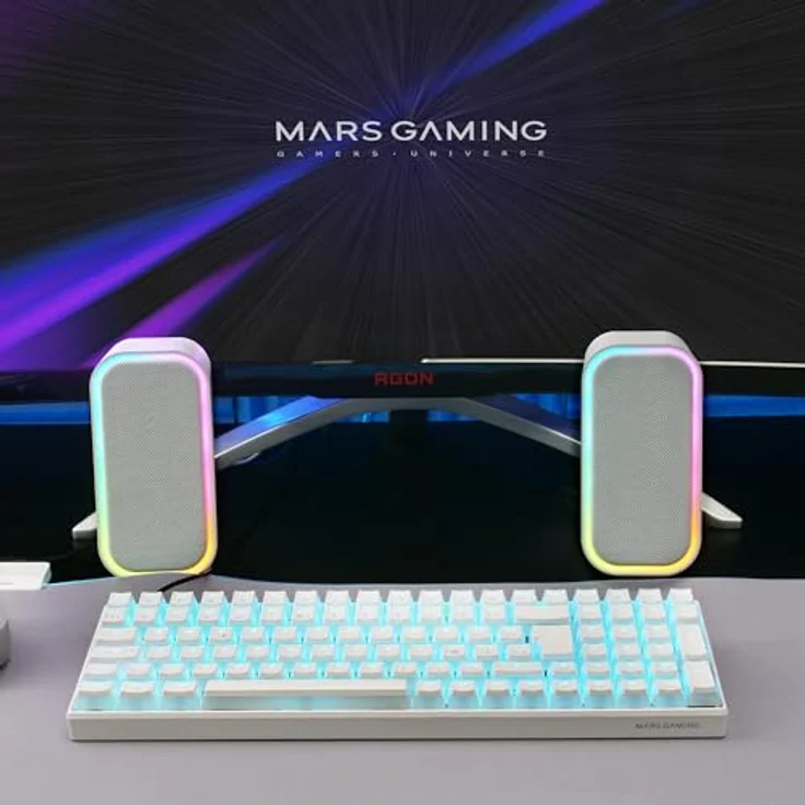 Mars Gaming MSCUBEW, Kompakte RGB Gaming-Lautsprecher mit 20W Leistung und Bluetooth 5.3 – Bild 5