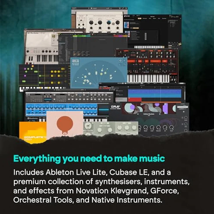 Novation Launchkey 61 MK4 WH, USB MIDI-Controller mit 61 gewichteten Tasten, 16 FSR-Drum-Pads, OLED-Display und umfangreicher Software inklusive Ableton Live Lite, weiß – Bild 10