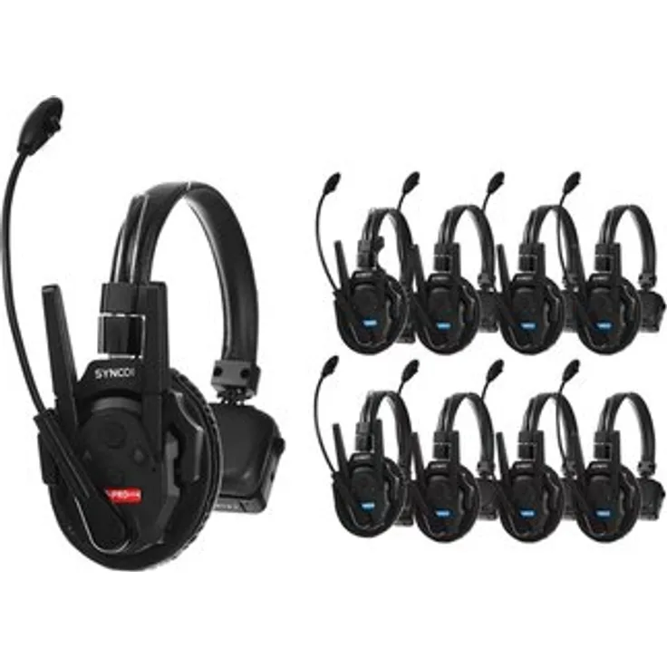 SYNCO Xtalk XPro 9, Wireless Intercom System mit 500m Reichweite und AEC-Technologie