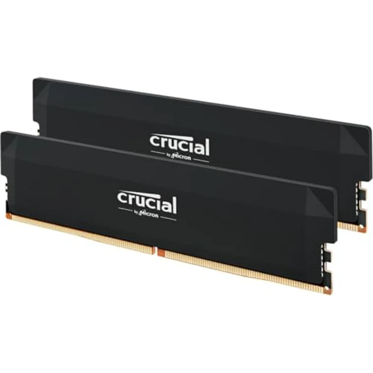 Crucial Pro DDR5 RAM 64GB Kit (2x32GB) 6000MHz CL40, Schwarz - Overclocking Gaming, Intel XMP 3.0 / AMD Expo – Bild 1