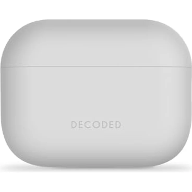 Decoded Silicone Case für Apple Airpods Pro 3, schockabsorbierende Schutzhülle aus flüssigem Silikon, grau, drahtlos ladefähig – Bild 3