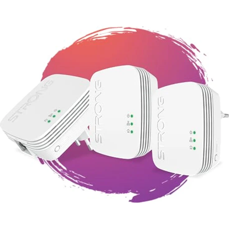 STRONG POWERL600TRIMINI Powerline 600 Klein und kompakt, um das Netz überall in Ihrem Haus mit Strom zu bringen – Bild 2