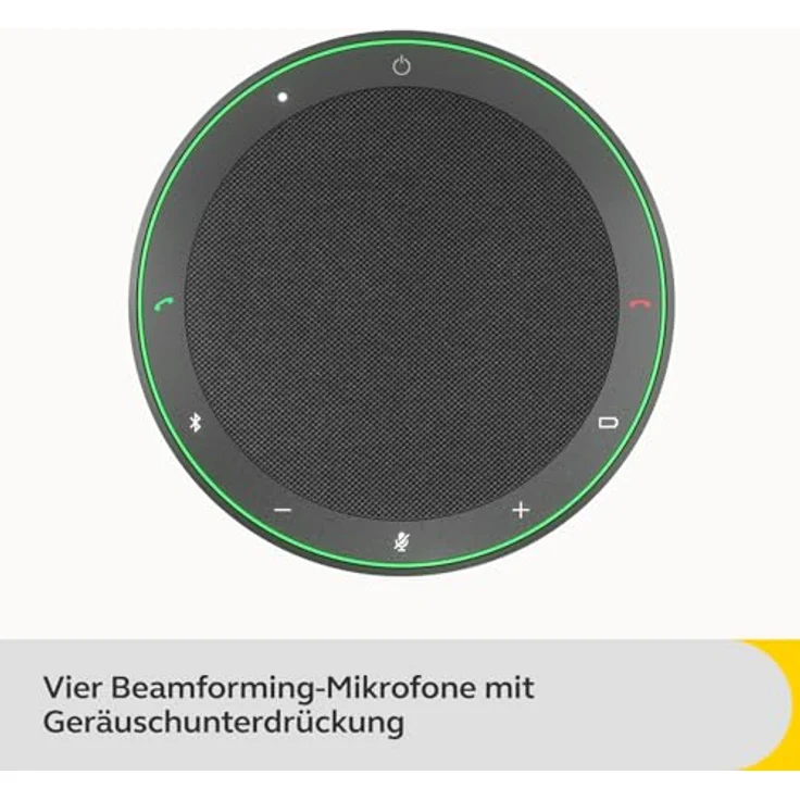Jabra Speak2 75 schnurlose Freisprechlösung mit USB-C Bluetooth-Adapter, 4 Mikrofone mit Geräuschunterdrückung, 65 mm Breitband-Lautsprecher, Dunkelgrau – Bild 5