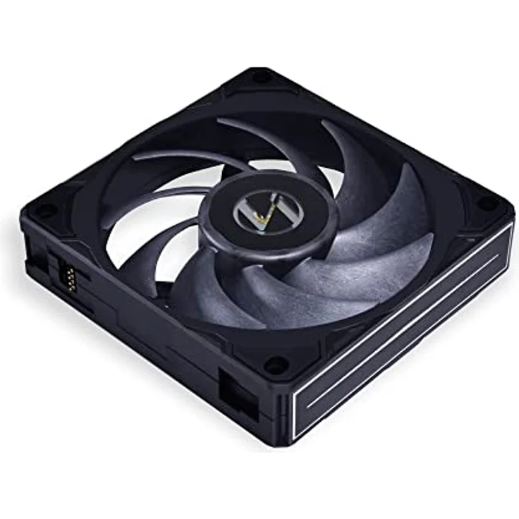 Lian Li UNI FAN P28 Gehäuselüfter, 3 Lüftergeschwindigkeiten, Fluid Dynamic Bearing, Daisy Chaining, 120mm, Einzelpackung, Schwarz - Preisvergleich – Bild 1