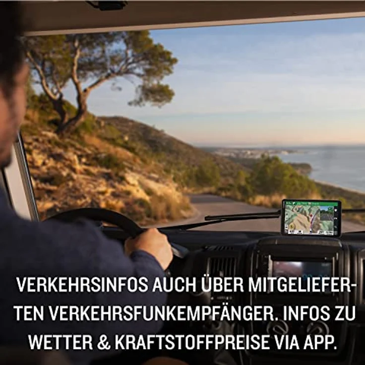 Garmin Camper 1095, Navigationsgerät mit 10,1 Zoll HD Touchdisplay, fahrzeugspezifischer Routenführung und vorinstallierten Campingplatzdaten, schwarz – Bild 4