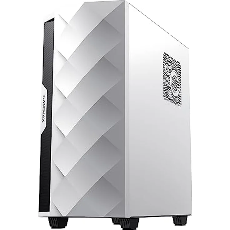 GameMax Diamond WT 7798, Gaming-PC mit Ryzen 7 5700X, 16GB RAM, 1TB SSD, RTX 5060, Weiss – Bild 4