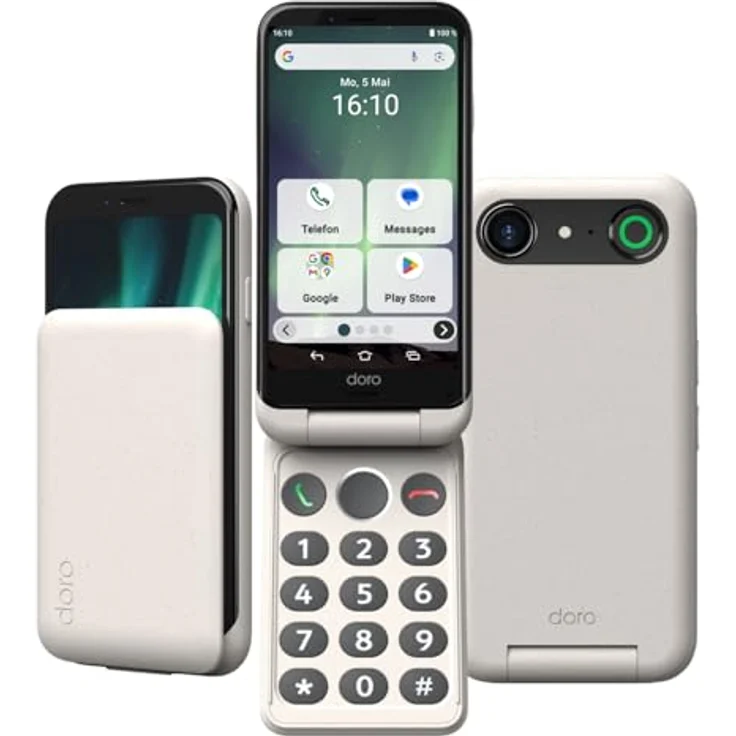 DORO Aurora A20, Smartphone mit 64 GB Speicher, Dual SIM, Bone – Bild 1
