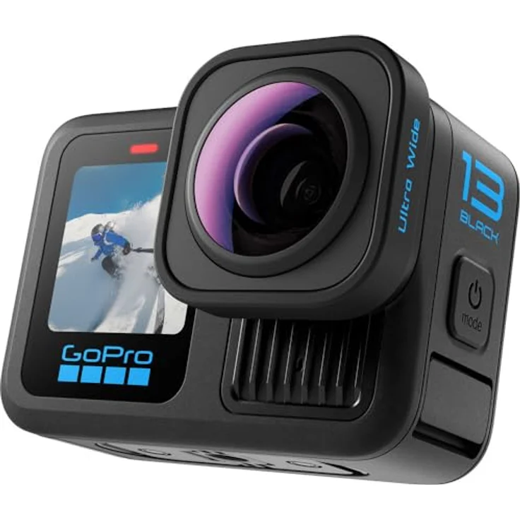 GOPRO HERO13 Black Ultra Wide Edition Action Kamera, 4K60, WLAN, Touchscreen, wasserdicht, HyperSmooth Stabilisierung – Bild 3