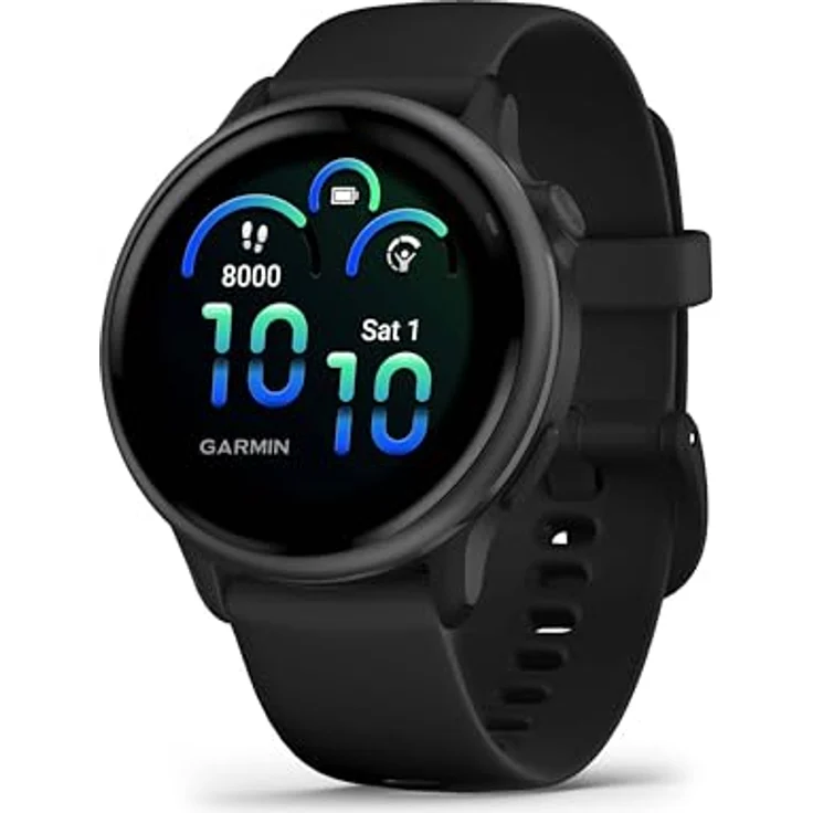 Garmin vívoactive 6 (42mm) - Fitness-Smartwatch, 1,2"-AMOLED-Touchdisplay, bis zu 11 Tage Akkulaufzeit, 80+ Sport-Apps, Trainingsoptionen, Gesundheitsfunktionen, Smart Notifications, Pay - Elegante 42mm Smartwatch in vier trendigen Farben – Bild 1
