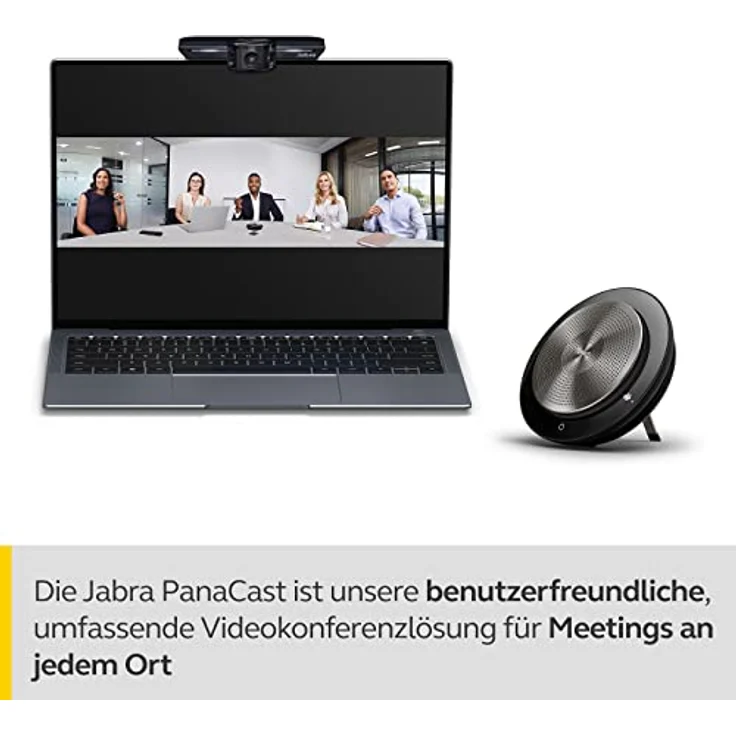 Jabra PanaCast Meet Anywhere Videokonferenz-Bundle - Videokamera, Panorama-Ansicht in 4K-Auflösung, Jabra Speak 750 - UC zertifiziert, Teams, Zoom und Google Meet kompatibel - Reiseetui & 1m USB-Kabel – Bild 3