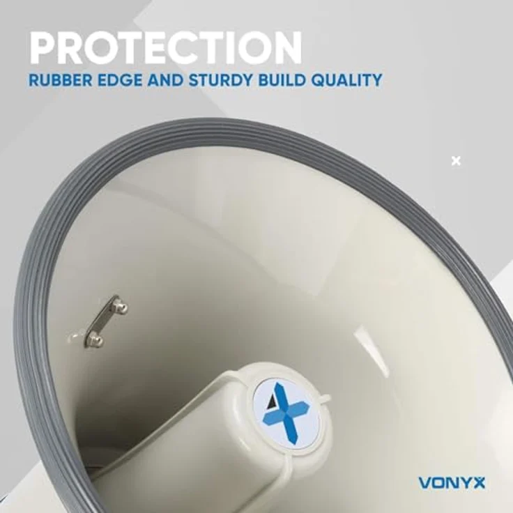 Vonyx MEG065 Megaphon 65W USB SD Akku Aufnahme Sirene Mikrofon – Bild 10
