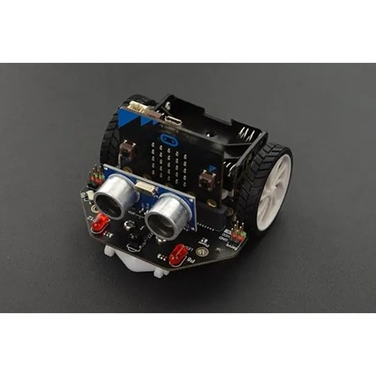 DFRobot micro:Maqueen Lite, micro:bit Roboter mit Linienverfolgungs- und Ultraschallsensoren, kompatibel mit V1 und V2