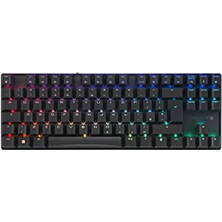 CHERRY MX 8.2 TKL Wireless, kabellose mechanische Gaming-Tastatur ohne Nummernblock, Britisches Layout (QWERTY), RGB-Beleuchtung, inkl. Metallkoffer für Transport, MX RED Switches, schwarz – Bild 1