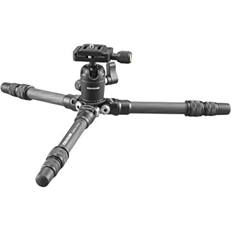 Cullmann CARVAO 816TCS Reisestativ aus Carbon (max. 70, 5cm Auszugshöhe, Packmaß 27cm, Tragfähigkeit 4kg, Gewicht 445g) – Bild 3