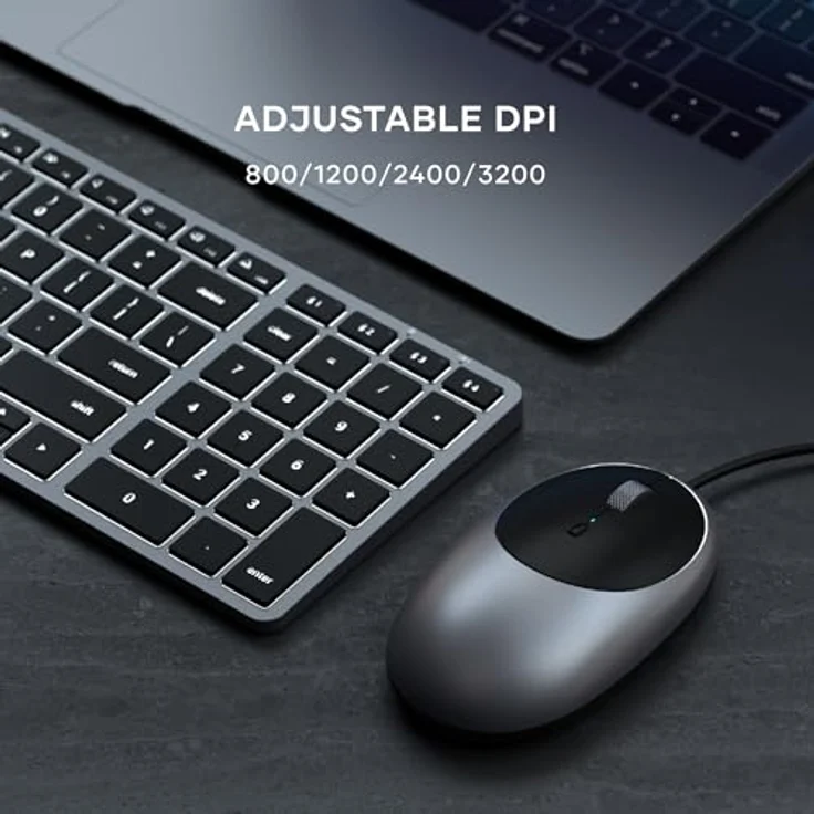 Satechi C1 USB-C Wired Mouse Space Gray – Bild 5