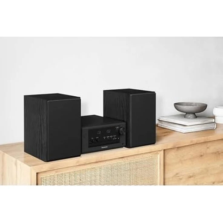 Panasonic SC-PM702 (Bluetooth, CD Player, 1x 80 W), Stereoanlage, Schwarz – Bild 2