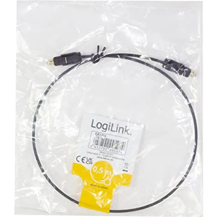 LogiLink Toslink Kabel - bietet beste Tonqulität für Ihre Soundbar, das Heimkino, HiFi Anlage, Spielkonsole, etc. in 0,5 m – Bild 5