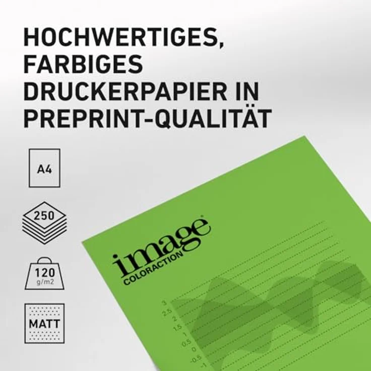 Image Coloraction - farbiges Kopierpapier Java-maigrün 120g-m² A4 - Paket zu 250 Blatt – Bild 3