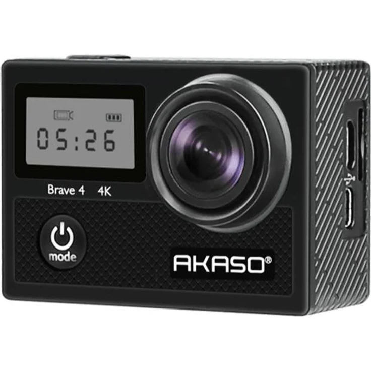 Akaso Brave 4, Action Cam mit 4K 24fps Video, 20MP Foto, 170˚ Sichtfeld, Bildstabilisierung, Bluetooth, schwarz