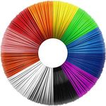 Filapen® 3D Stift PCL Filamente 1.75 mm, 100 Meter Packung, 15 Farben, biologisch abbaubar, geruchsneutral, Niedrigtemperatur-Filament