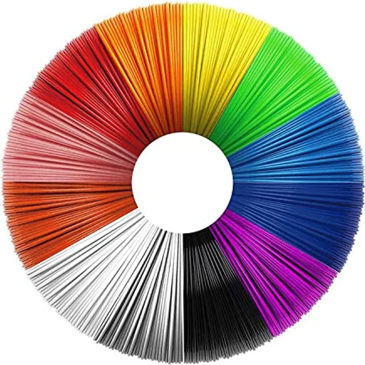 Filapen® 3D Stift PCL Filamente 1.75 mm, 100 Meter Packung, 15 Farben, biologisch abbaubar, geruchsneutral, Niedrigtemperatur-Filament – Bild 1