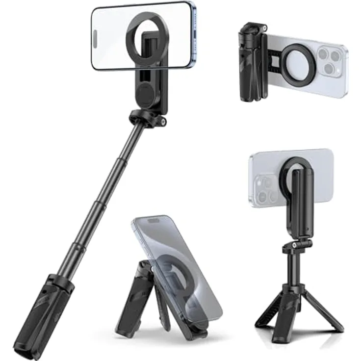 Ulanzi JJ03 Magnetic Tripod, Stativ mit magnetischer Halterung für Smartphones und Kameras