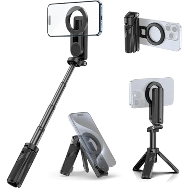 Ulanzi JJ03 Magnetic Tripod, Stativ mit magnetischer Halterung für Smartphones und Kameras – Bild 1
