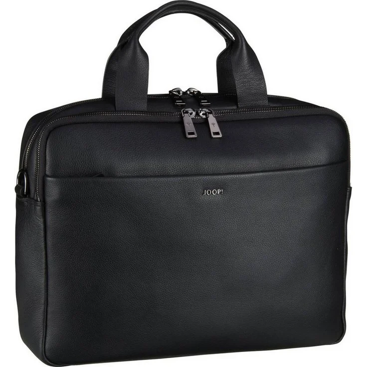 JOOP! Aktentasche Cardona Pandion BriefBag MHZ, Rindleder Aktentasche mit Laptopfach, Organizer, passend für A4 Ordner, schwarz - Preisvergleich – Bild 1