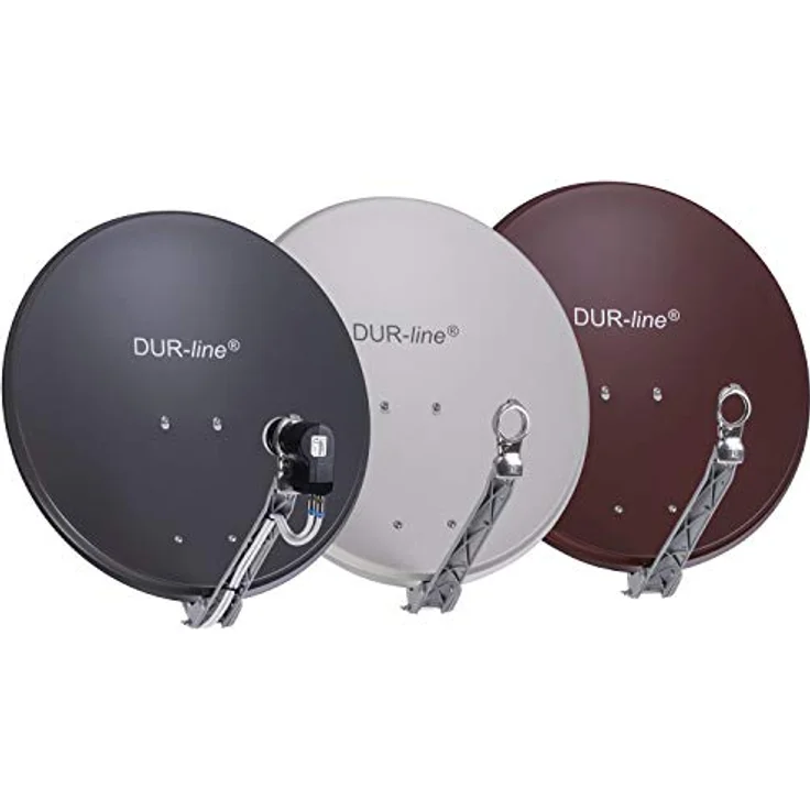 DUR-line Select 85/90cm Satellitenschüssel Alu hellgrau – Bild 8