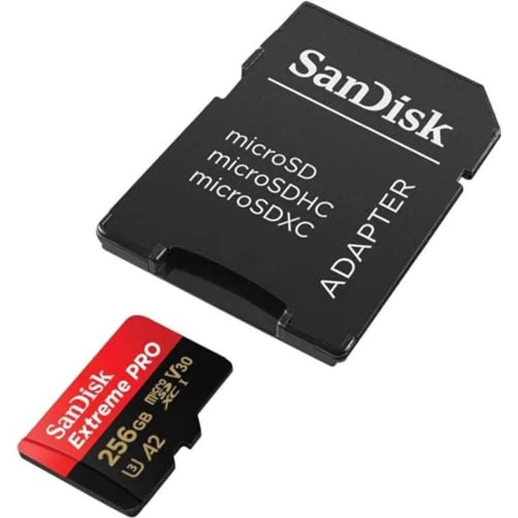 SanDisk Extreme Pro 256GB microSDXC Memory Card + SD Adapter with A2 App Performance + Rescue Pro Deluxe 170MB-s Class 10, UHS-I, U3, V30 – Bild 4