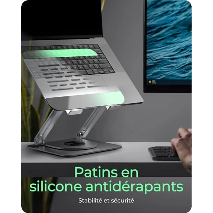ICY BOX Notebook-Ständer, höhenverstellbar für ergonomische Bildschirmposition – Bild 6