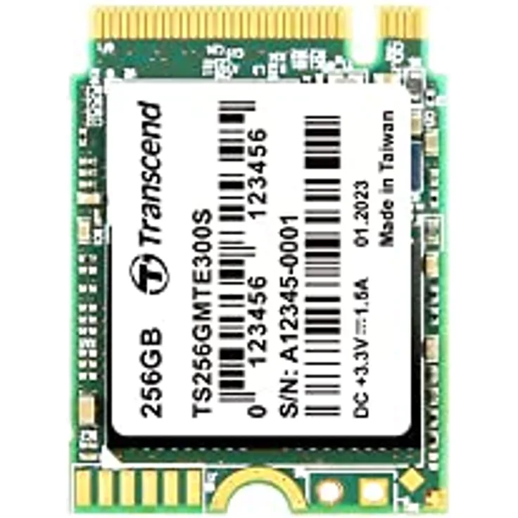 Transcend MTE300S 256GB NVMe PCIe Gen3 x4 M.2 2230 Internal Solid State Drive (SSD) 3D TLC NAND (TS256GMTE300S)