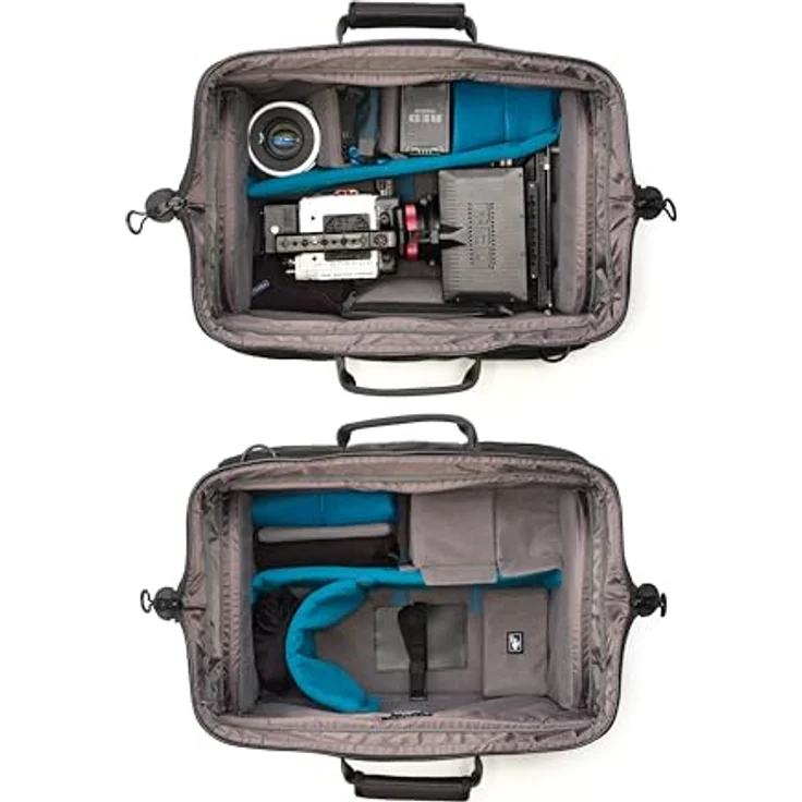 Tenba Cineluxe v2 Umhängetasche 21 Hightop, Kamerazubehör für professionelle Camcorder und ENG-Rigs bis 46 cm, schwarz – Bild 4