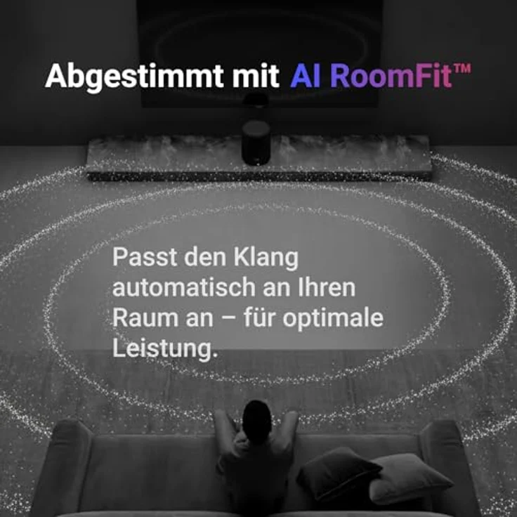 WiiM Sound Lite Smart Speaker, Hi-Res 24-bit/192 kHz, AI RoomFit™, 100W Peak, WLAN 6E/Bluetooth 5.3, Multiroom- und Stereokopplung (Weiß) – Bild 3