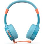 Hama Bluetooth-Kopfhörer mit Mikrofon für Kinder 'Teens Guard II' (Bluetooth-Kopfhörer für Kinder, aufliegend, Lautstärke begrenzt auf 85 dB, USB-C-Kabel) Blau