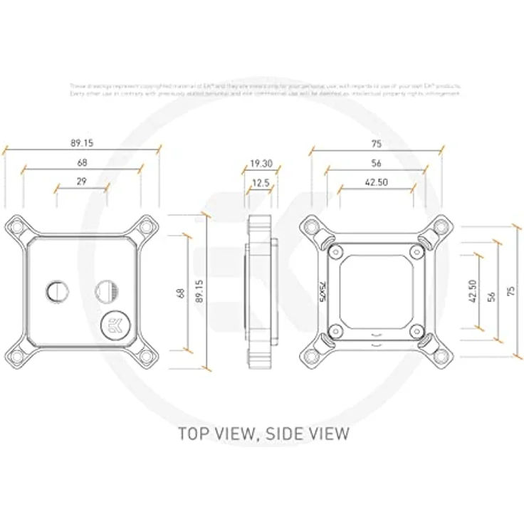 EKWB EK-Quantum Magnitude - 1700 Full Nickel, CPU Wasserkühler mit optimierter Kühlleistung und RGB-Beleuchtung, Silber – Bild 5