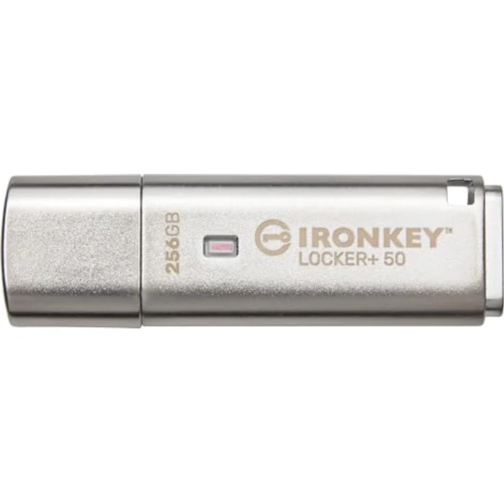Kingston IronKey Locker+ 50 USB Stick XTS-AES-Verschlüsselung für Datenschutz mit automatischer USBtoCloud Sicherung-IKLP50/256GB – Bild 1