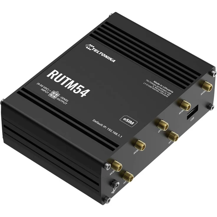 Teltonika RUTM54, WLAN-Router mit WWAN, 4-Port-Switch, 1GbE, Dual-Band, 5G, 4G, 3G
